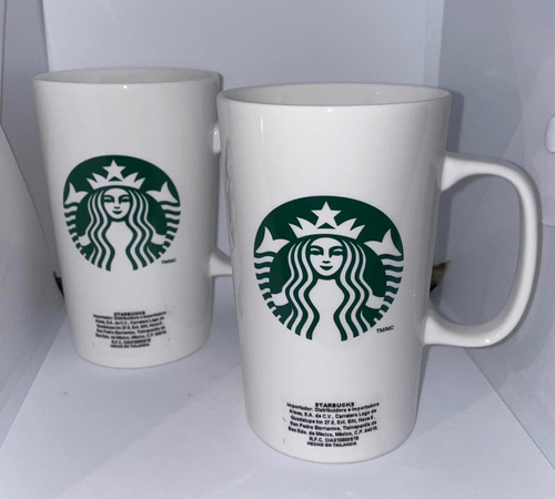 Tazas Starbucks Cerámica 2 Pzs Originales