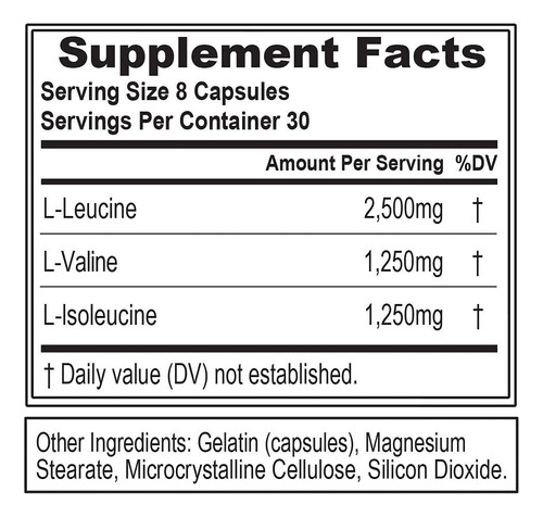 Evlution Nutrition Bcaa5000, Branched Chain Amino Acids, Cap