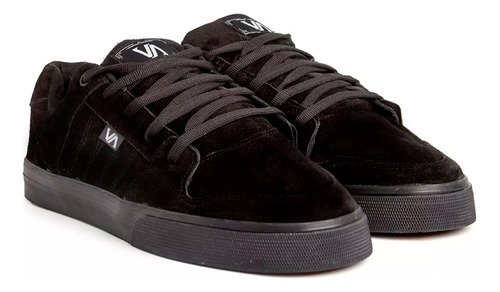 Imagen 2 de 4 de Zapatillas Skate Urbanas Cuero Negro Envio Gratis Valimited