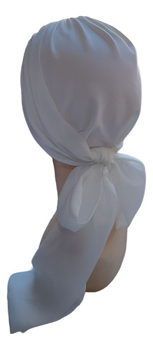 Turbante Gorro Para Mujer C/banda Oncológico Quimio. Algodon Color Crema