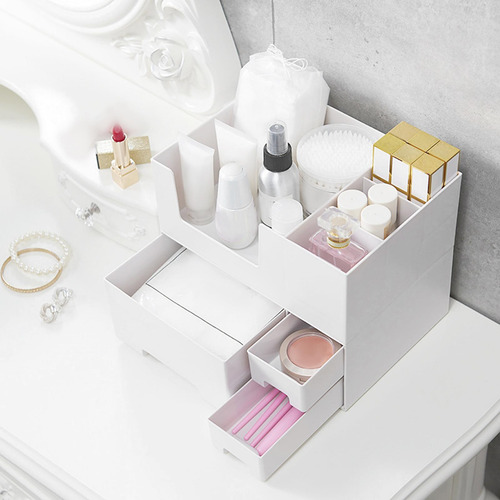 Organizador De Escritorio Elegante Para Maquillaje Y