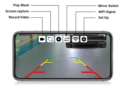 Cámara Trasera Inalámbrica Hd Wifi Para Coche, Vehículos, Vi
