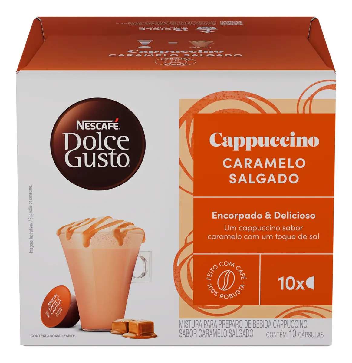 Cápsulas Dolce Gusto Nescafé Caramelo Salgado 10 Unidades