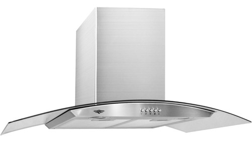 Campana extractora de cocina Gutstark Premium mkz-campa900mgri acero de pared 90cm x 45cm x 42cm plateada