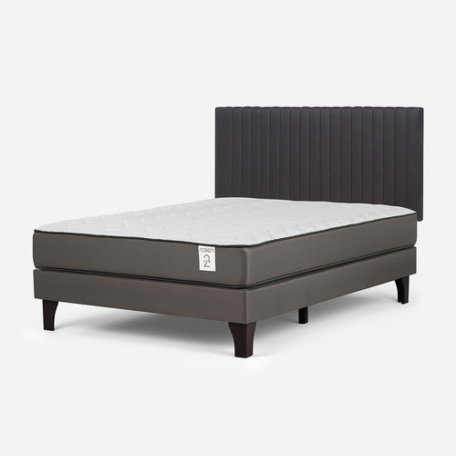 Cama New Style 2 Plus De 2 Plazas Base N+respaldo Lucio Graf