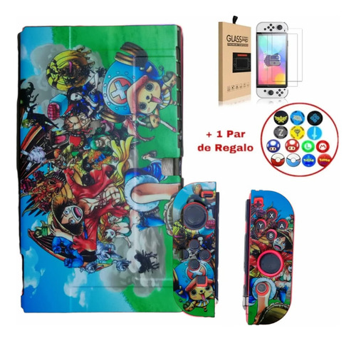 Funda Case Protectora Para Nintendo Switch Oled + Mica 27