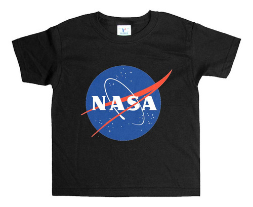 Remera Negra Niños Nasa R26