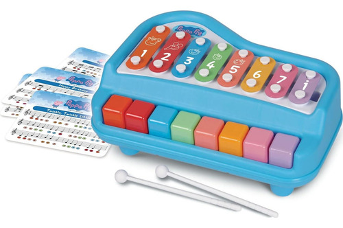 Piano Y Xilófono Peppa Pig 2 En 1 Para Niños
