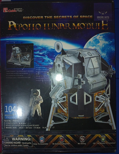 Rompecabezas 3d Módulo Lunar Apolo Cubic Fun (Usado)