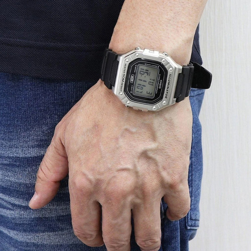 Reloj Casio W-218hm-7avcf Illuminator-negro Negro Negro Negro