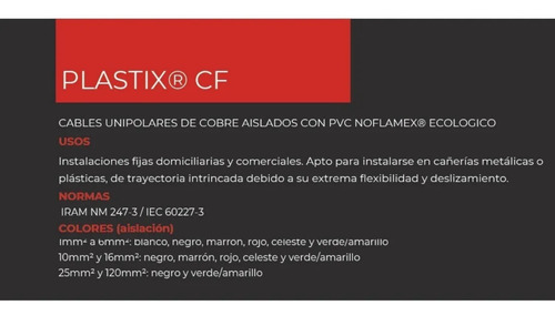 Imagen 3 de 5 de Cable Unipolar Imsa 2,5mm Combo De 3 Rollos X 100m