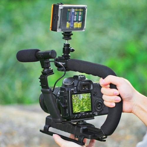 Suporte De Mão Estabilizador Camera Smartphone Go Pro Dslr