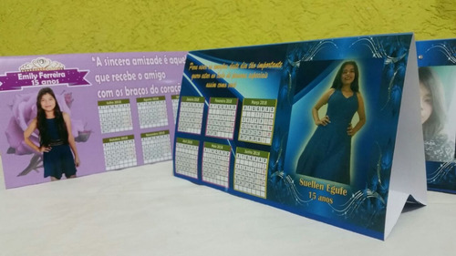 Imagem 7 de 10 de Calendário 40und Personalizado Convite Debutante, Empresas..