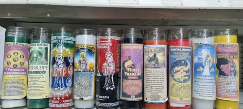 20 Veladoras De La Santa Muerte 100% Parafina + Envio Gratis