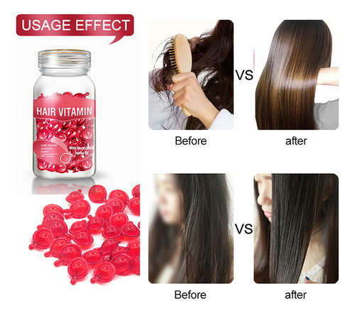 Aceite Para El Cabello, 30 Cápsulas, Aceite Para Cabello Cre