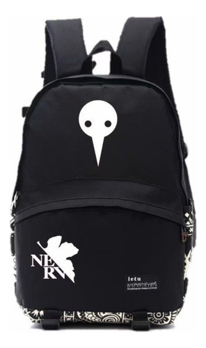 Mochila Nylon Angel Print Neon Genesis Evangelion