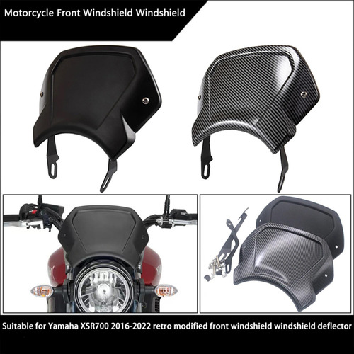 Parabrisas De Motocicleta, Placa Frontal, Deflector De Negro