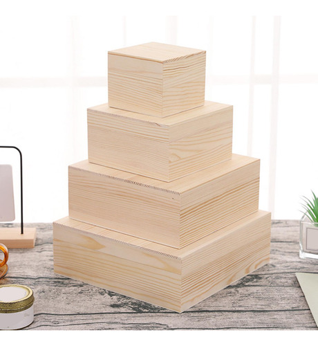 Caja De Almacenamiento De Madera Joya De Joya Portátil De L