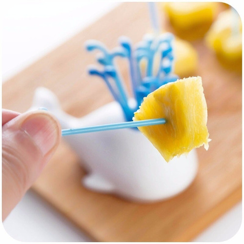 Soporte Ballena + Palillos Mondadientes Cocina Coctel Frutas