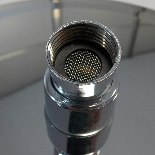 Imagen 4 de 4 de Flor De Lluvia Abs Anticalcárea Cromo 15 Cm Redonda Cromada