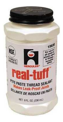 Hercules 15620 Real Tuff[tm] Ptfe Thread Sealant,white Tth