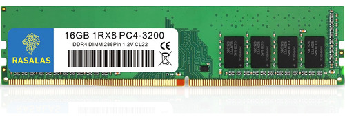 16gb Memoria Ram Rasalas Ddr4-3200 Mhz Pc4-25600udimm 1.2v