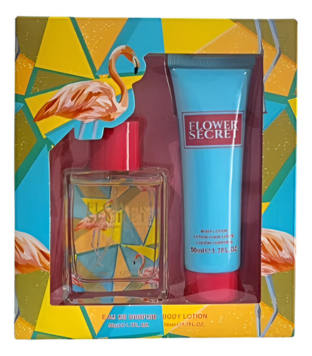 Set Perfume + Body Locion 50ml Flower Secret Celeste