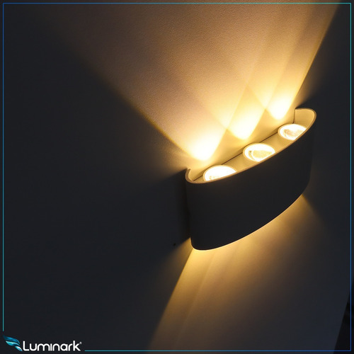 Imagem 3 de 6 de Arandela Led Slim 6 Focos Alto Padrão Externa Interna Muro