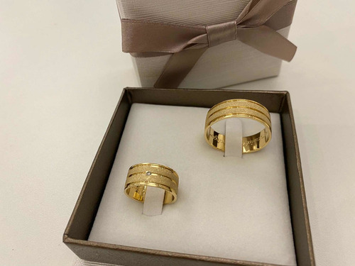 Alianças Styllus 098 Ouro Amarelo 750 8mm