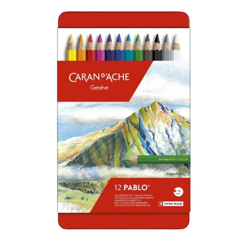 Lapices De Colores Caran D'ache Resistente Al Agua 12 Piezas