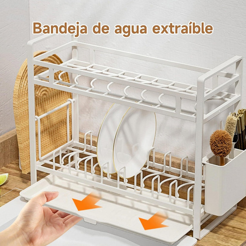 Rejilla Para Platos De Encimera Simple,escurridor Doble Capa