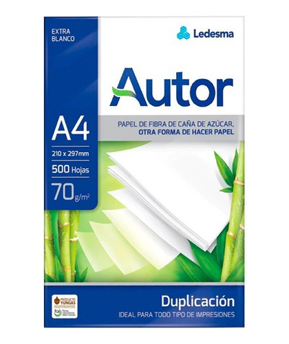 Resmas Autor A4 70 X 500hs Consult Envio Gratis Zona Surgba