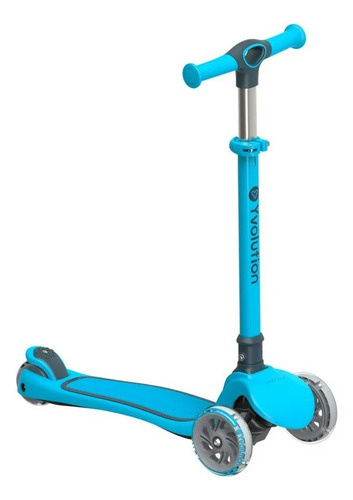 Scooter Patin Infantil Yvolution Glider 3 Ruedas Con Luz Led Color Celeste Scooter 3 Ruedas Blue