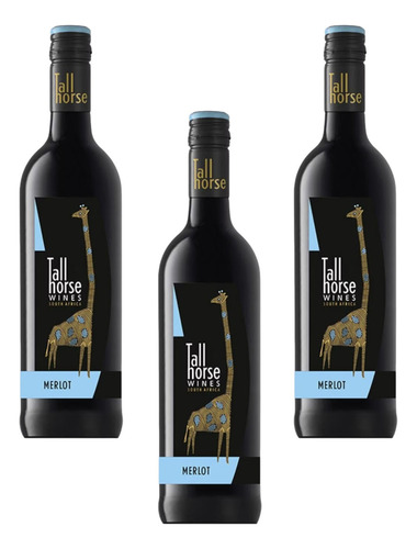 Pack De 3 Vino Tinto Tall Horse Merlot 750ml