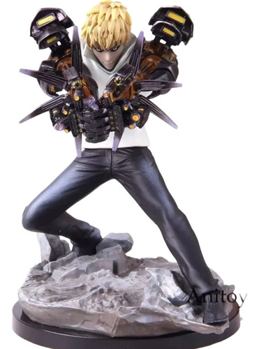 Anime One Punch Man Genos Canhões Modelo