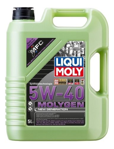 Aceite De Motor Molygen 5w40 Liqui Moly 5lts