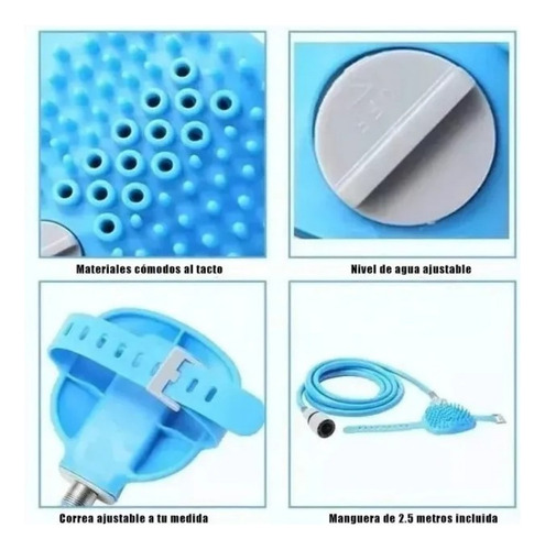 Guante De Baño Para Perro Con Manguera Ducha Limpieza Masaje