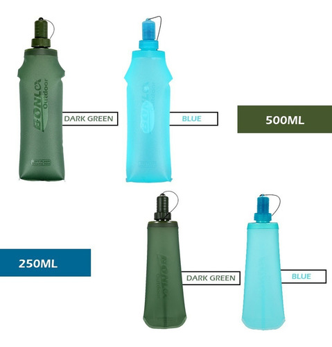 Botella Blanda Camping Beber Agua Correr Senderismo Botella