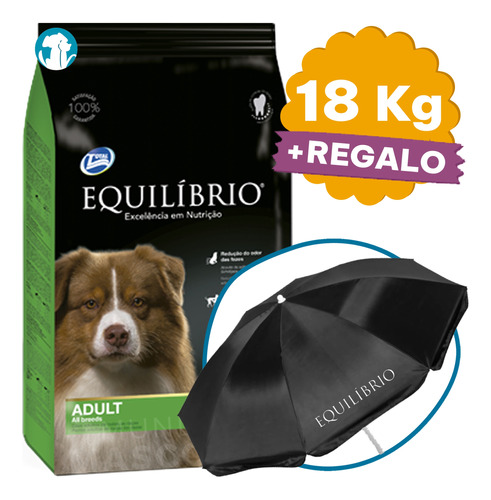 Comida Perro Adulto Equilibrio 18 Kg + Contenedor