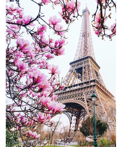T Kit Pintura 5d Diy Torre Eiffel (30x40cm)