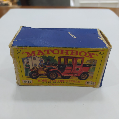 Matchbox Yesteryear 1912 Packard Landaulet Caja Original