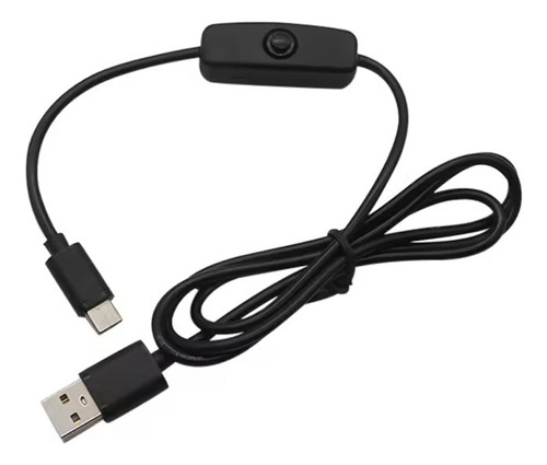 Cable Usb Tipo C 1m Interruptor On / Off 5v 3a Carga Rápida