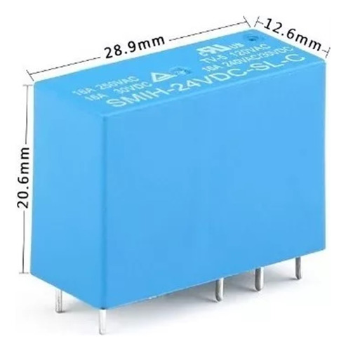 Rele Relay 12v 16a 8 Pines Smih-12vdc-sl-c