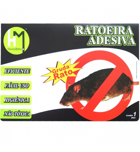 Kit Com 2 Ratoeiras Cola Rato, Prática E De Fácil Captura.