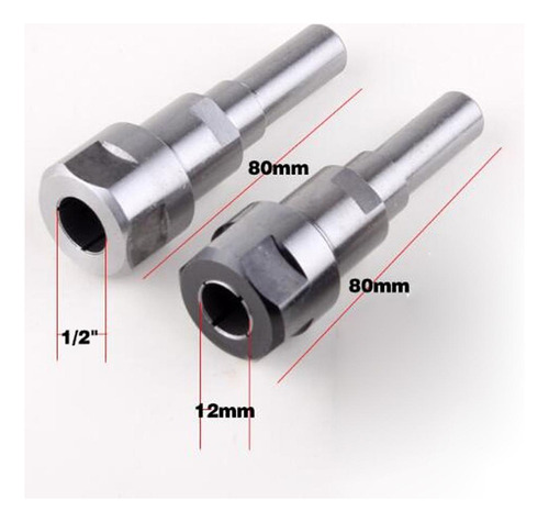 8mm / 12mm Shank Bit Router Collet Varilla De Extensión