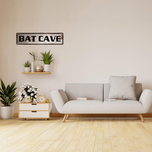 ''letrero Metálico Decorativo 4x16 Pulgadas Cueva Del Murcié