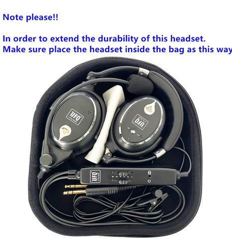 Ufq A7 Anr Aviation Headset- 2021 Version With Metal Shaft