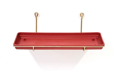 Imagem 2 de 5 de Suporte De Parede Para Jardineira 35cm Nutriplan Dourado