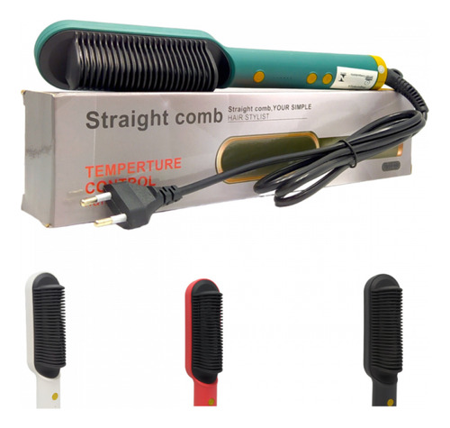 Chapinha Escova Alisadora Cabelo Pente Eletrico Portatil 110v/220v