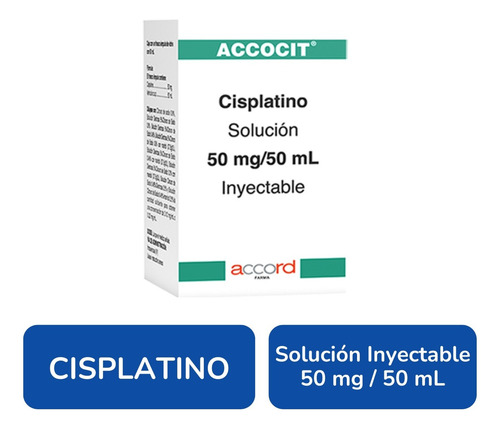 Accocit Cisplatino 50 Mg / 50 Ml Inyectable Accord Farma
